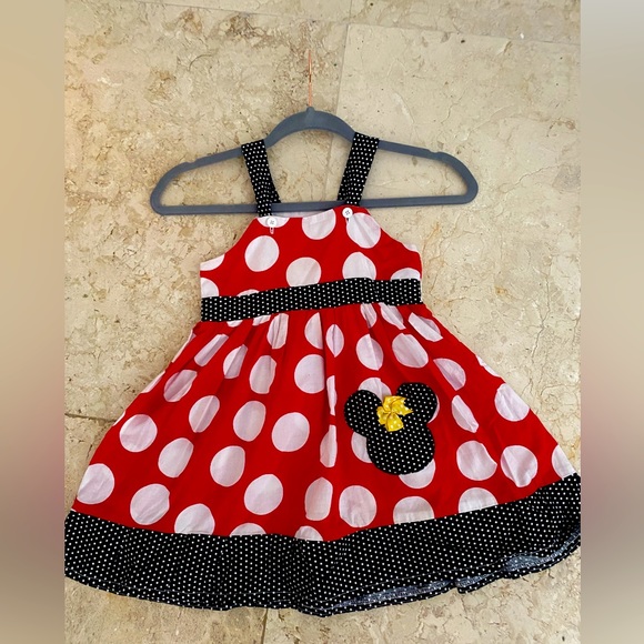 princess polly baby blue dress Disney Minnie Mouse Dress Approx 2T | Color: Red/White | Size: 2tg